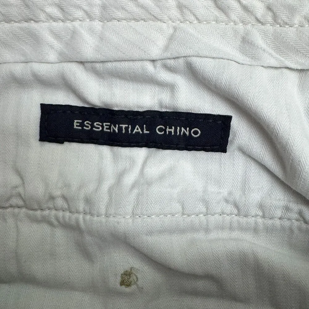 J.Crew Essential Chino Pants Mens 36W Khaki Tan Cotton Straight Leg Casual